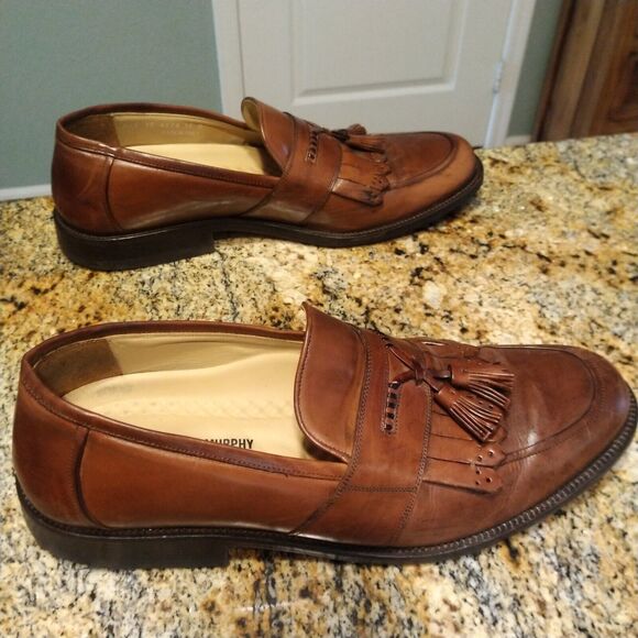 Johnston & Murphy Signature Series Men\'s Kiltie Tassel Loafers, size 12 M, 4578 main image 4
